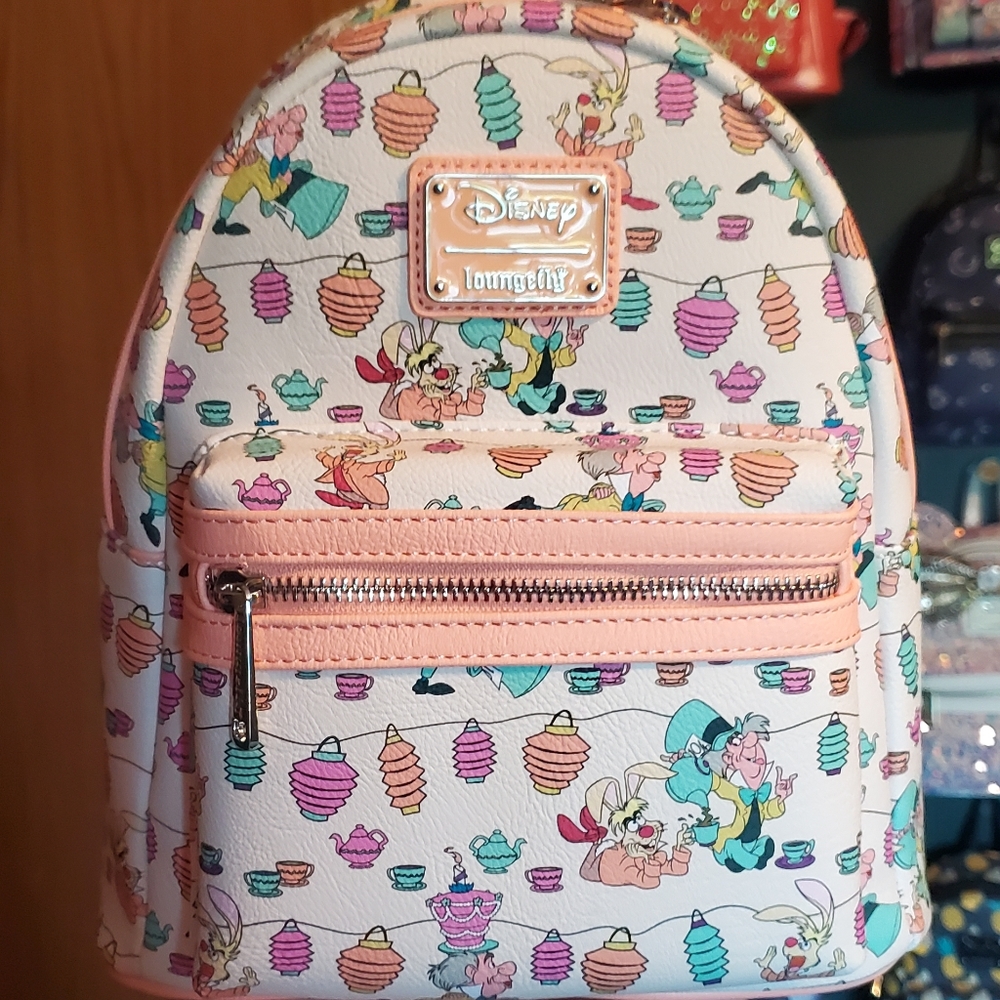 Loungefly Alice In Wonderland Tea Party Mini Backpack Gem